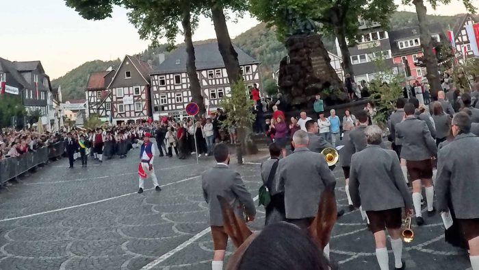 Reiter auf dem Marktplatz